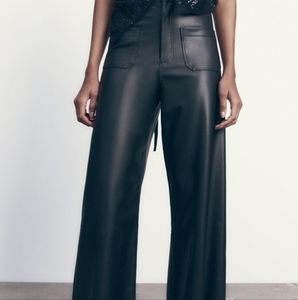 Zara The Marine Leather Pants